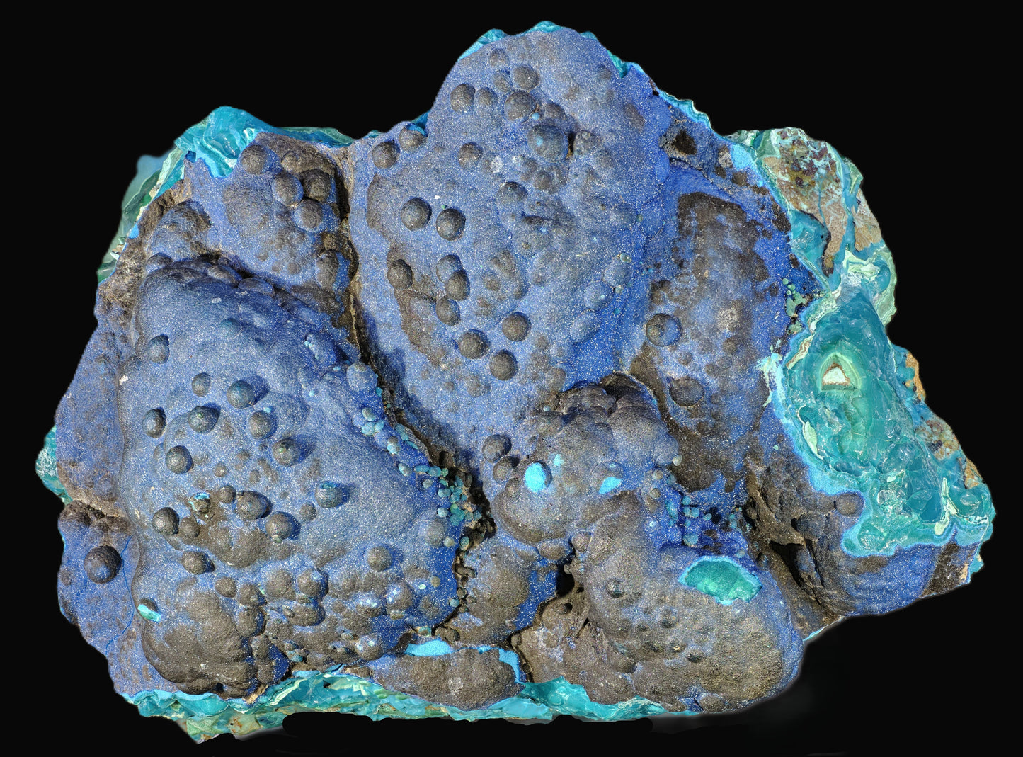 Cornetite with Chrysocolla and Malachite