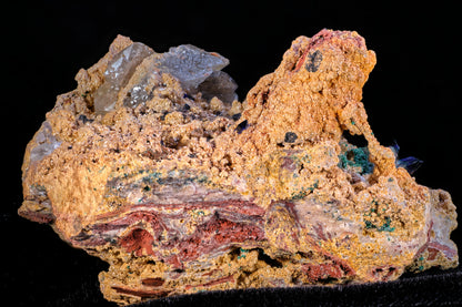 Azurite with Cerussite