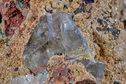 Azurite with Cerussite