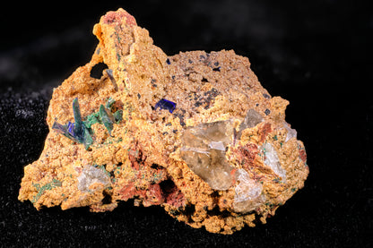 Azurite with Cerussite