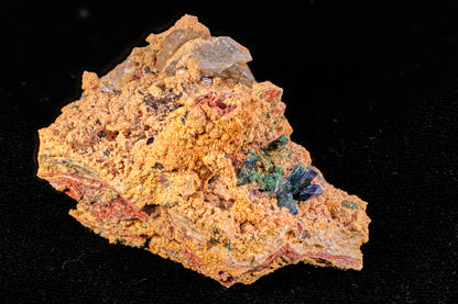 Azurite with Cerussite