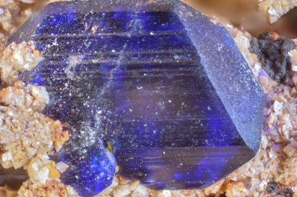 Azurite with Cerussite