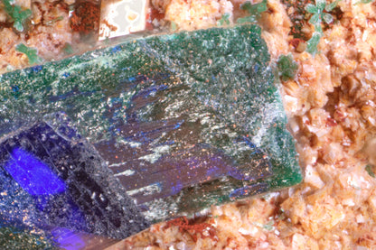 Azurite with Cerussite