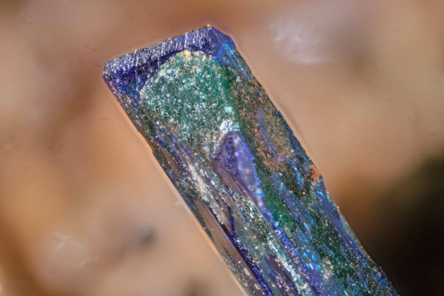 Azurite with Cerussite