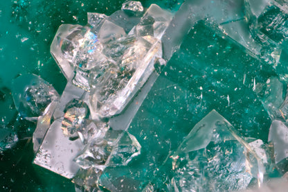 Dioptase with Plancheite and Drusy Quartz