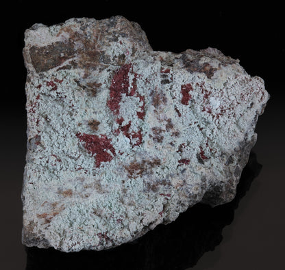 Cuprite (Var: Chalcotrichite) on Chrysocolla