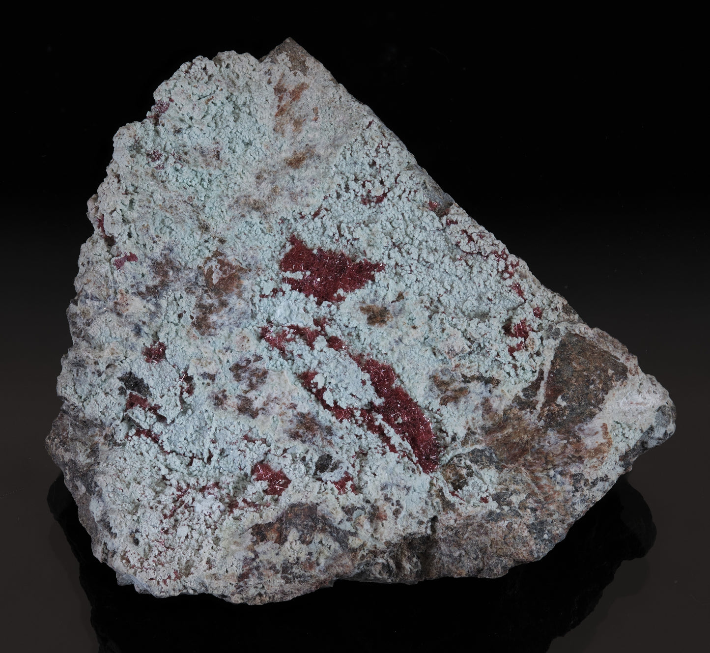 Cuprite (Var: Chalcotrichite) on Chrysocolla