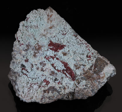 Cuprite (Var: Chalcotrichite) on Chrysocolla