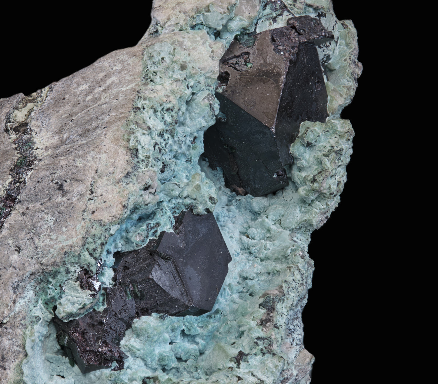 Cuprite on Chrysocolla