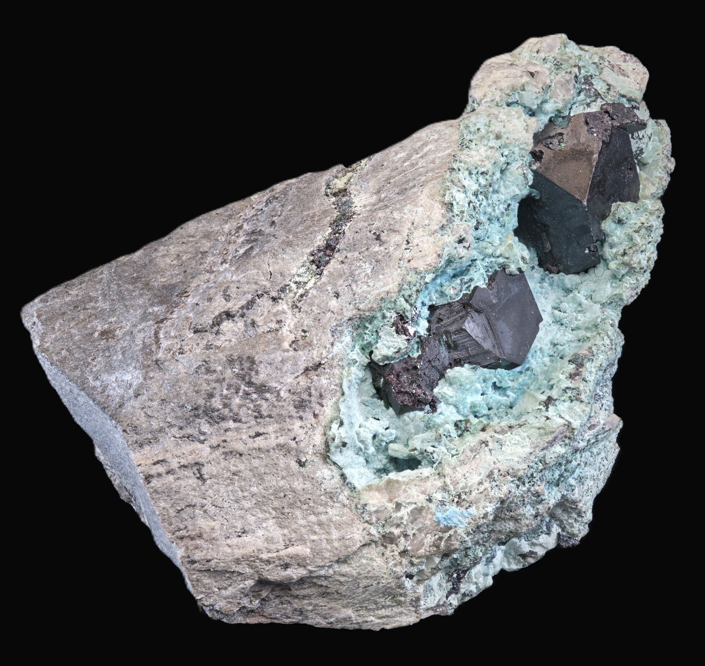 Cuprite on Chrysocolla