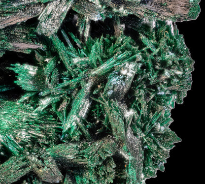 Chatoyant Malachite after Baryte