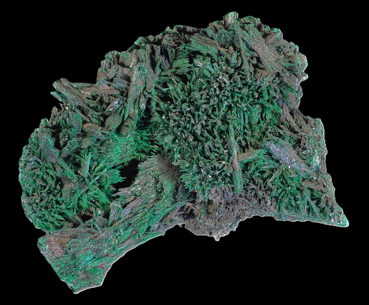Chatoyant Malachite after Baryte