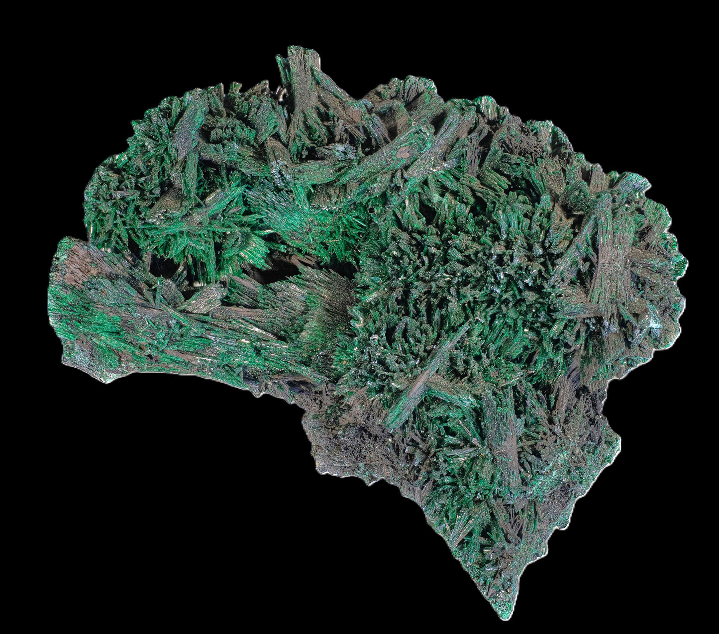 Chatoyant Malachite after Baryte