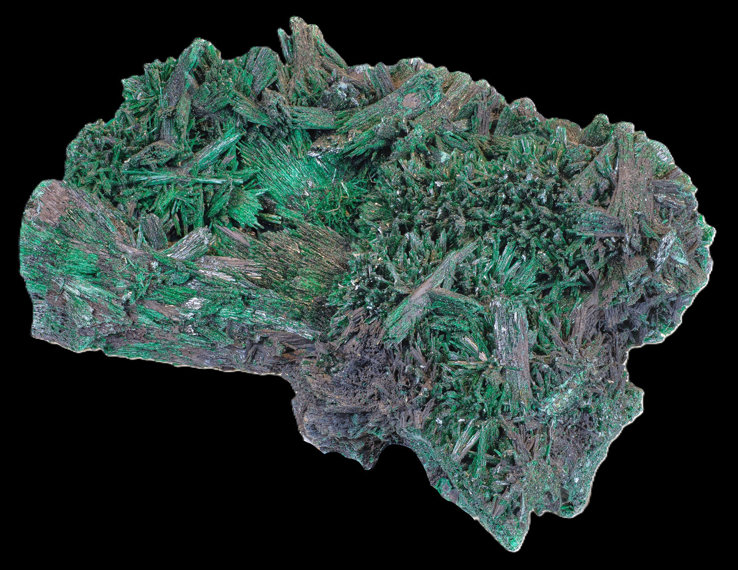 Chatoyant Malachite after Baryte