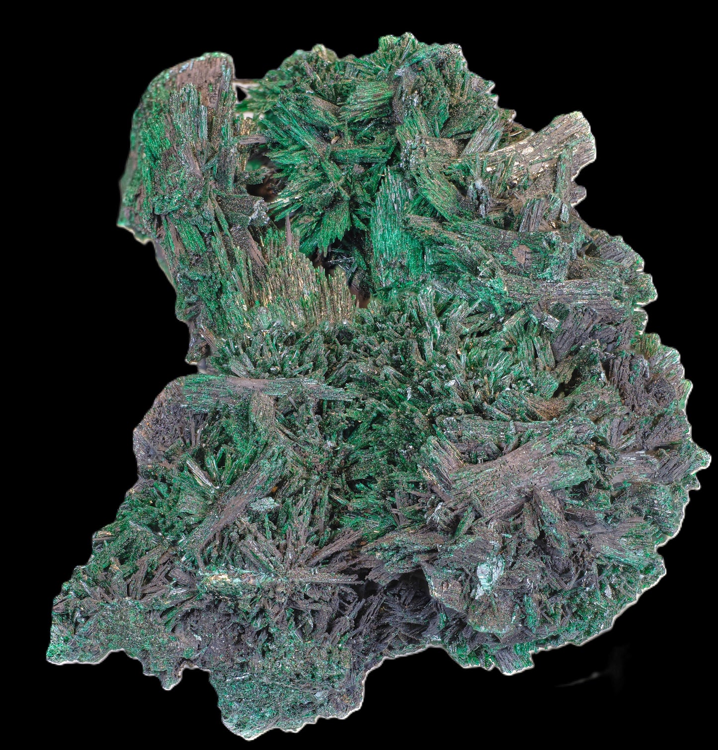 Chatoyant Malachite after Baryte