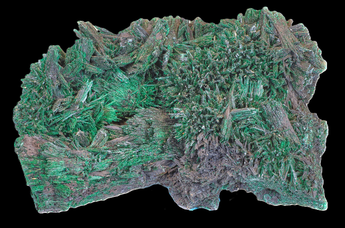 Chatoyant Malachite after Baryte