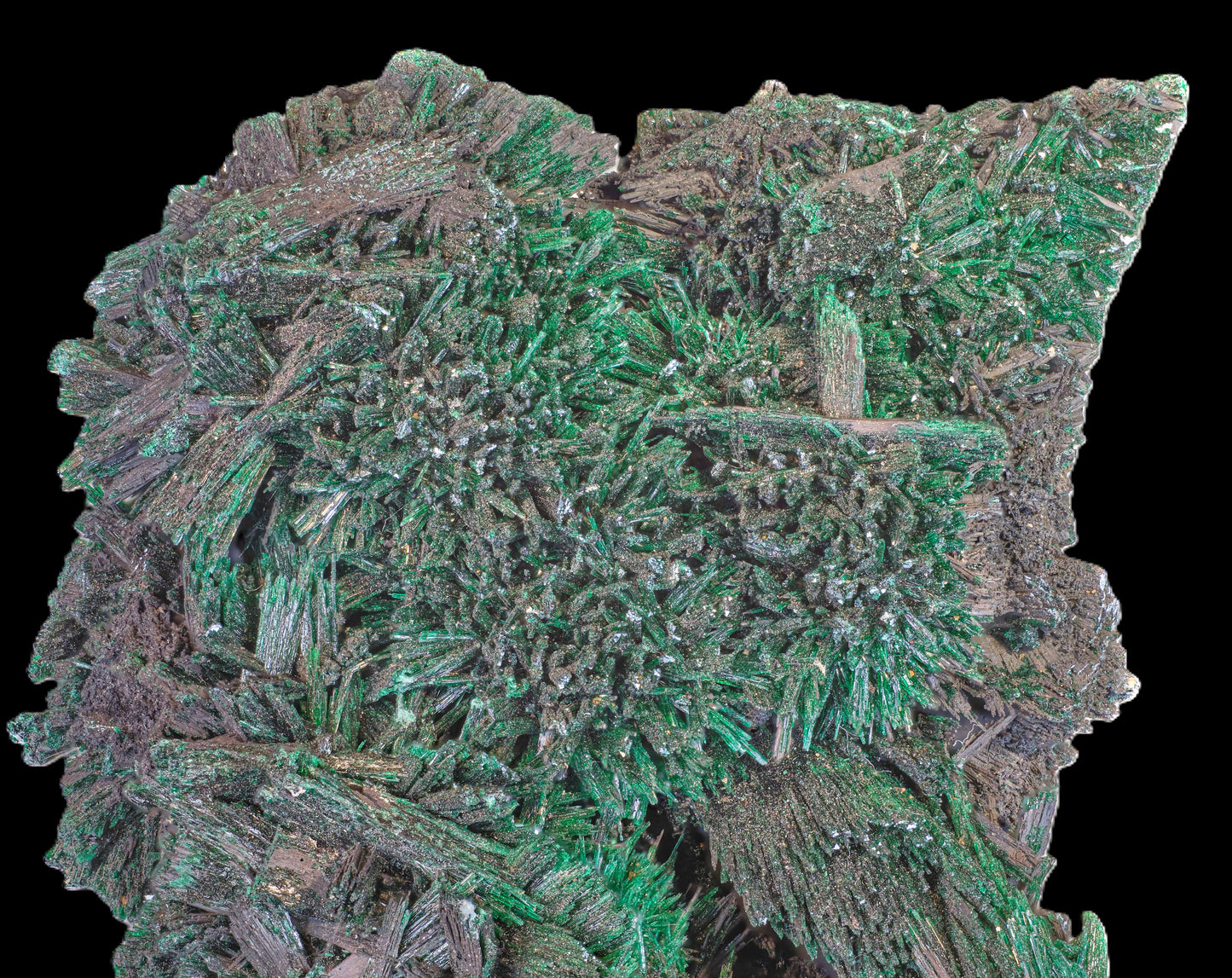 Chatoyant Malachite after Baryte