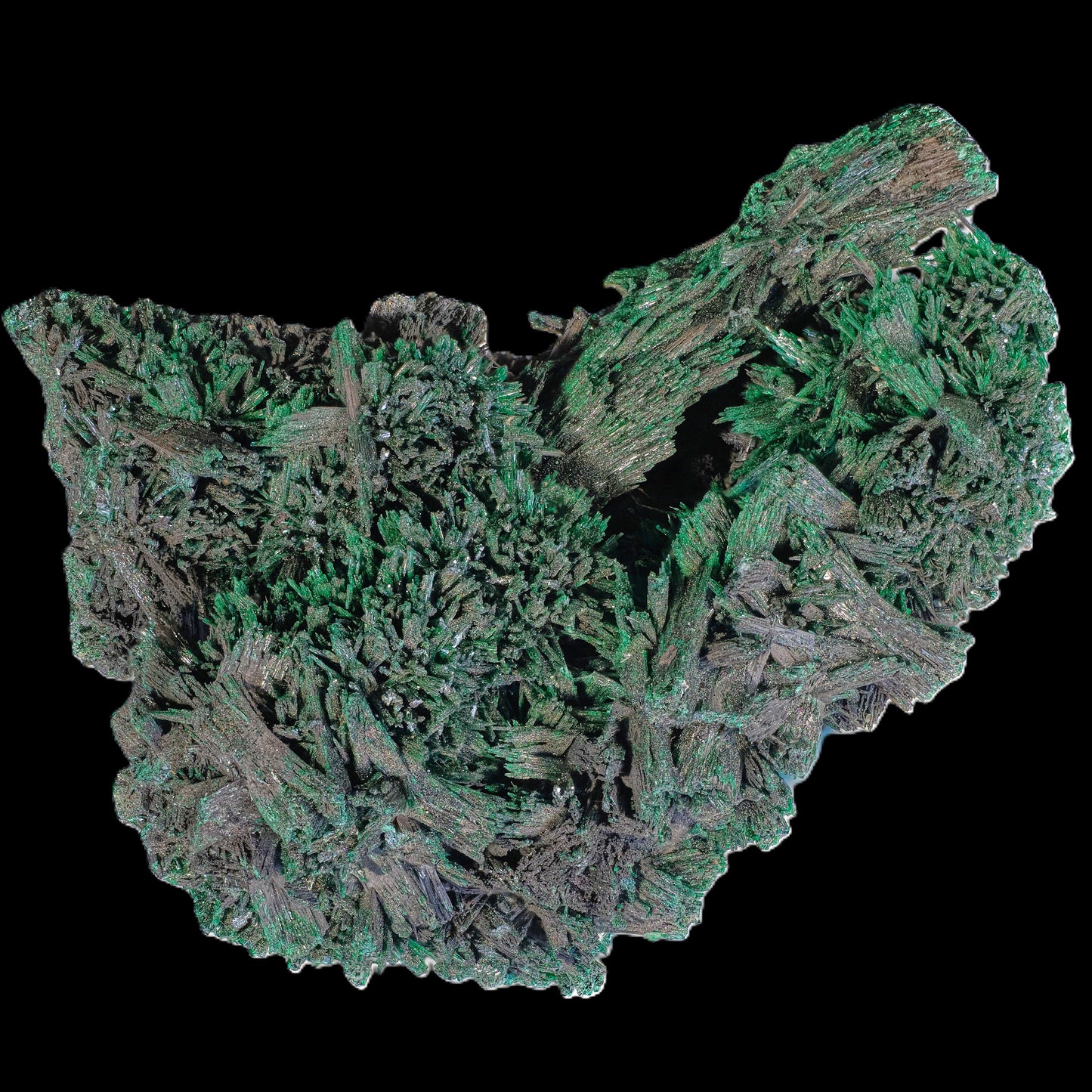 Chatoyant Malachite after Baryte