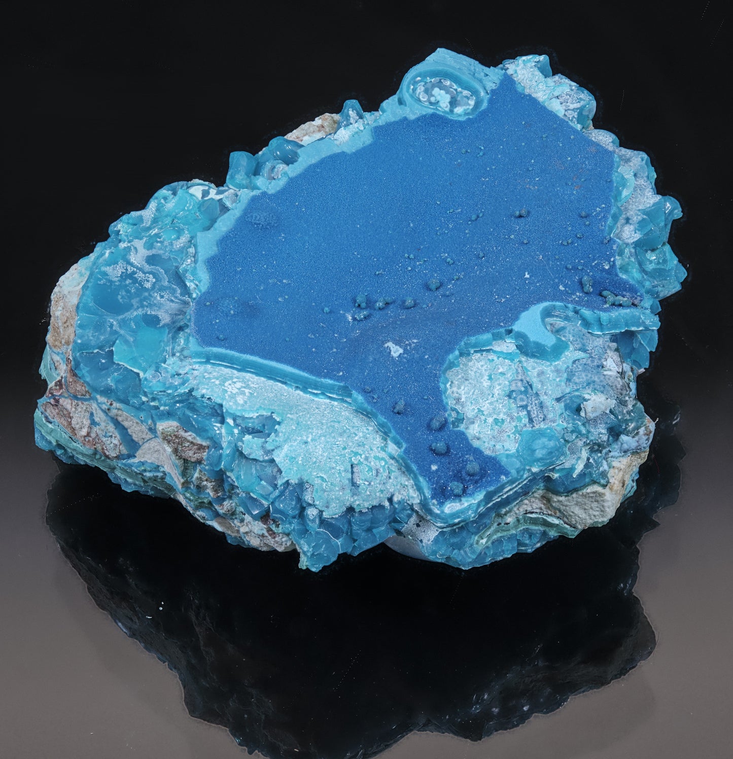 Cornetite with Chrysocolla and Malachite