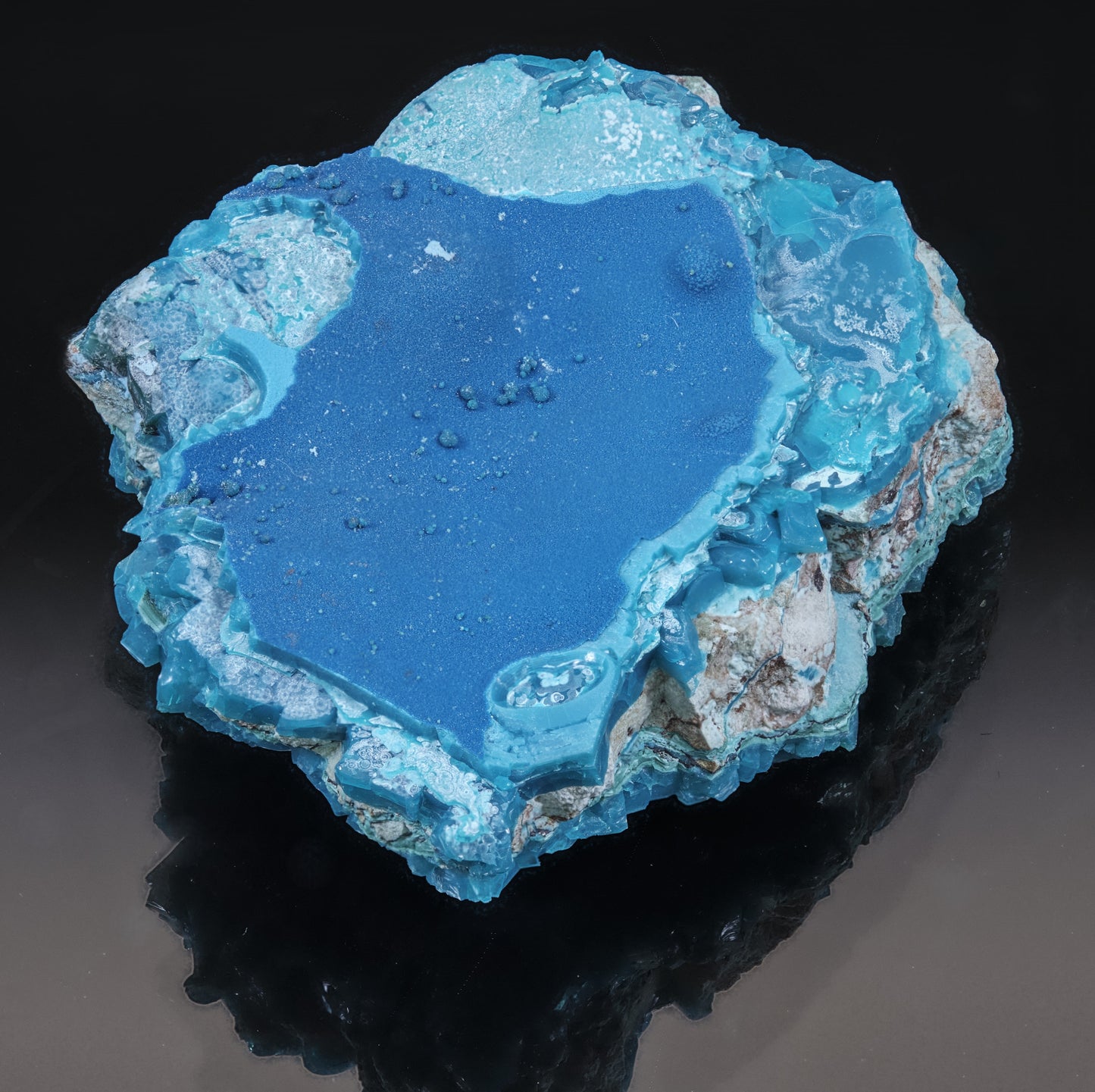 Cornetite with Chrysocolla and Malachite