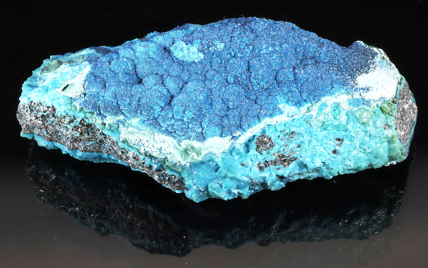 Cornetite with Gel Chrysocolla and Malachite