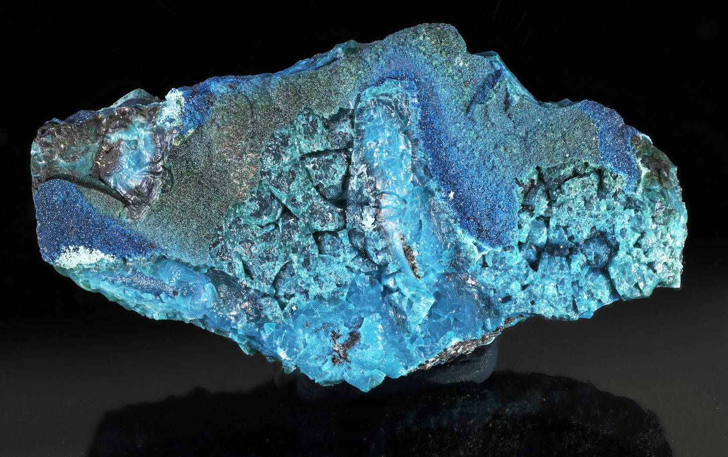 Cornetite with Gel Chrysocolla and Malachite