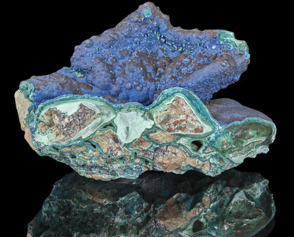 Cornetite with Gel Chrysocolla and Malachite