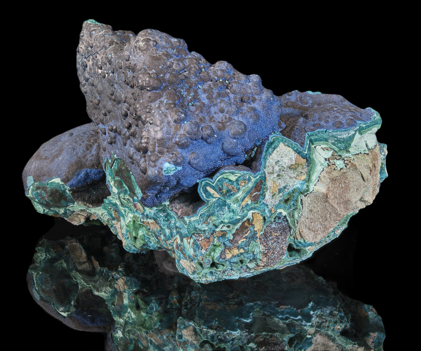 Cornetite with Gel Chrysocolla and Malachite