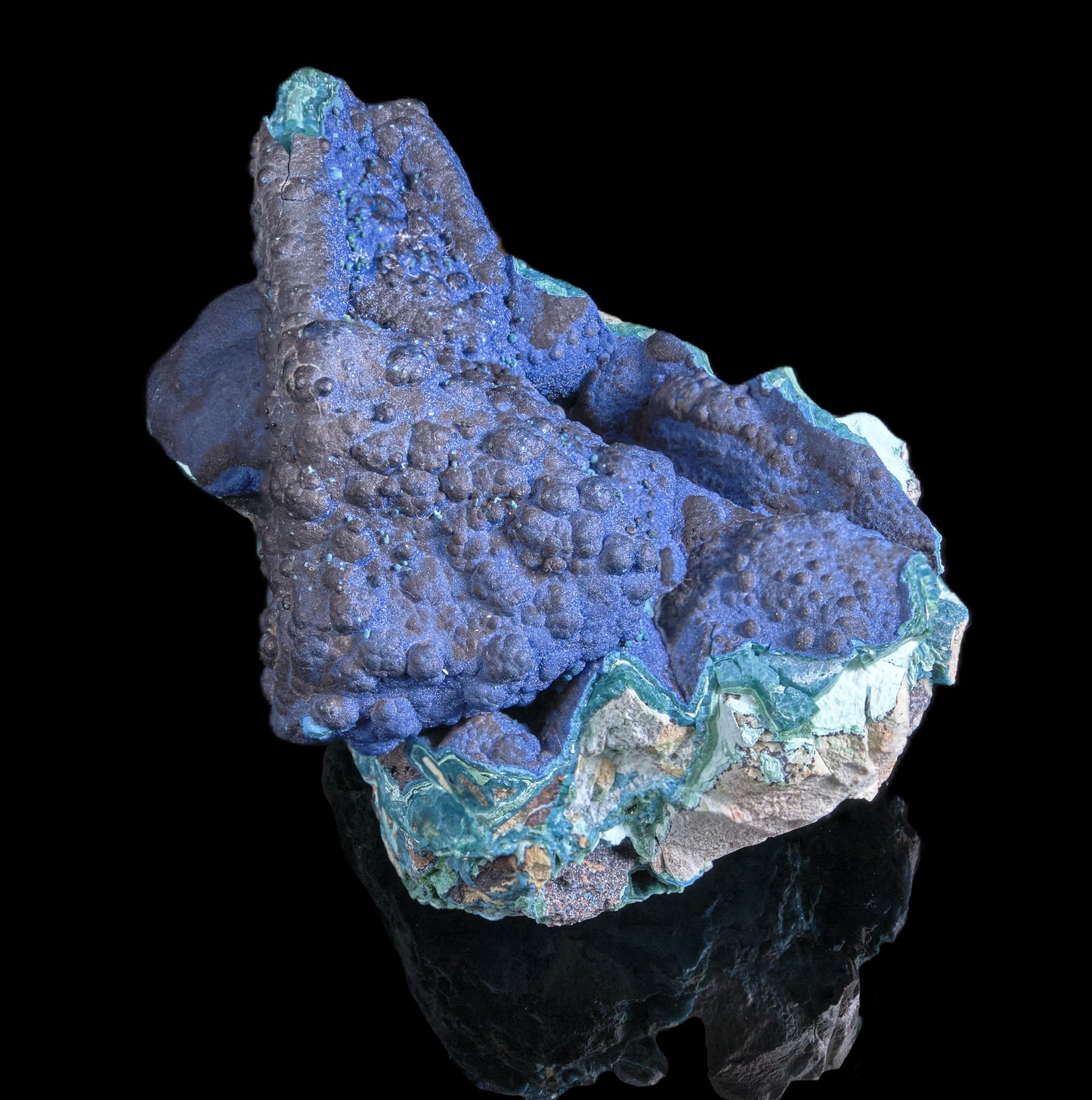 Cornetite with Gel Chrysocolla and Malachite