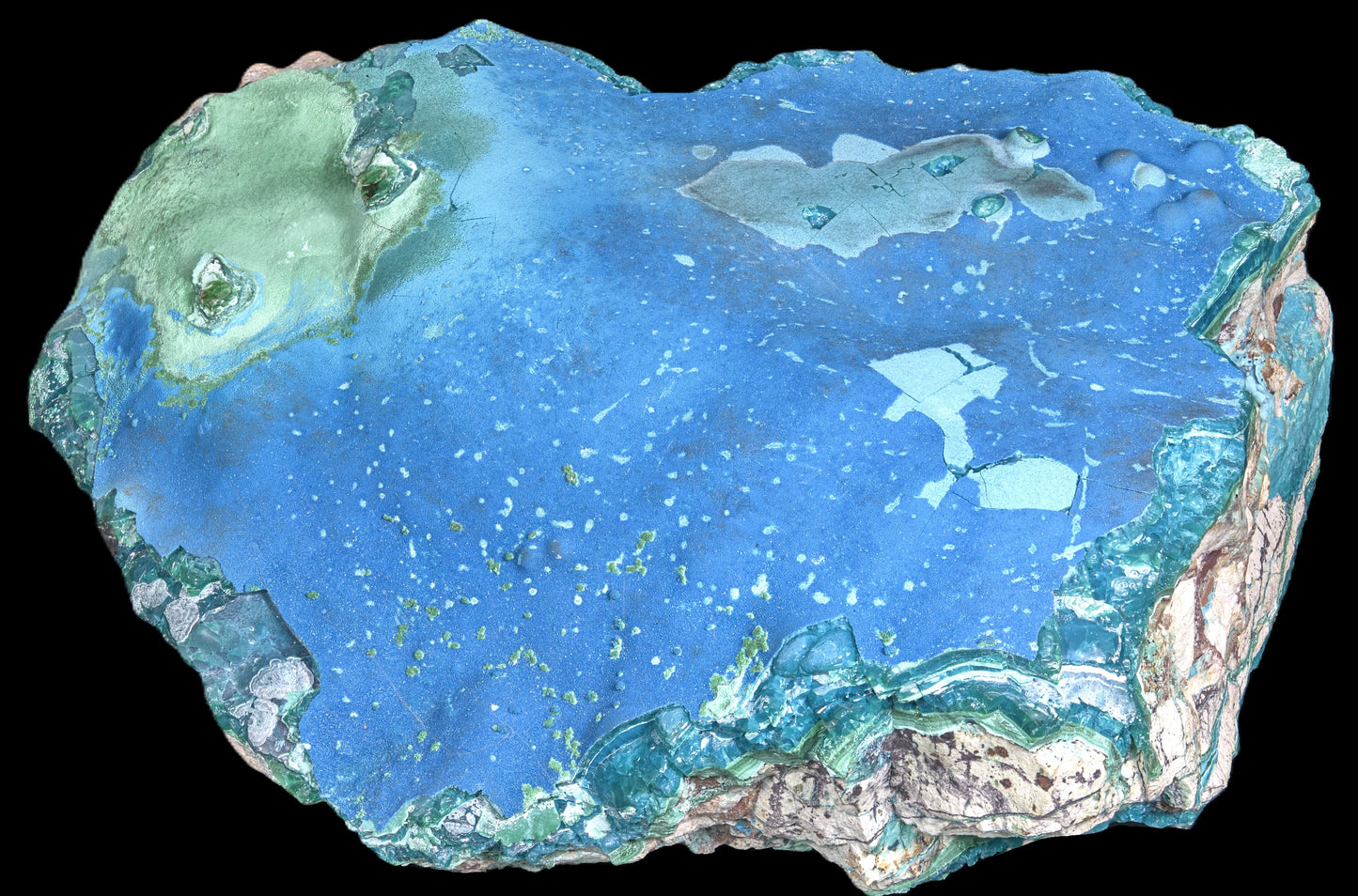 Cornetite with Gel Chrysocolla and Malachite