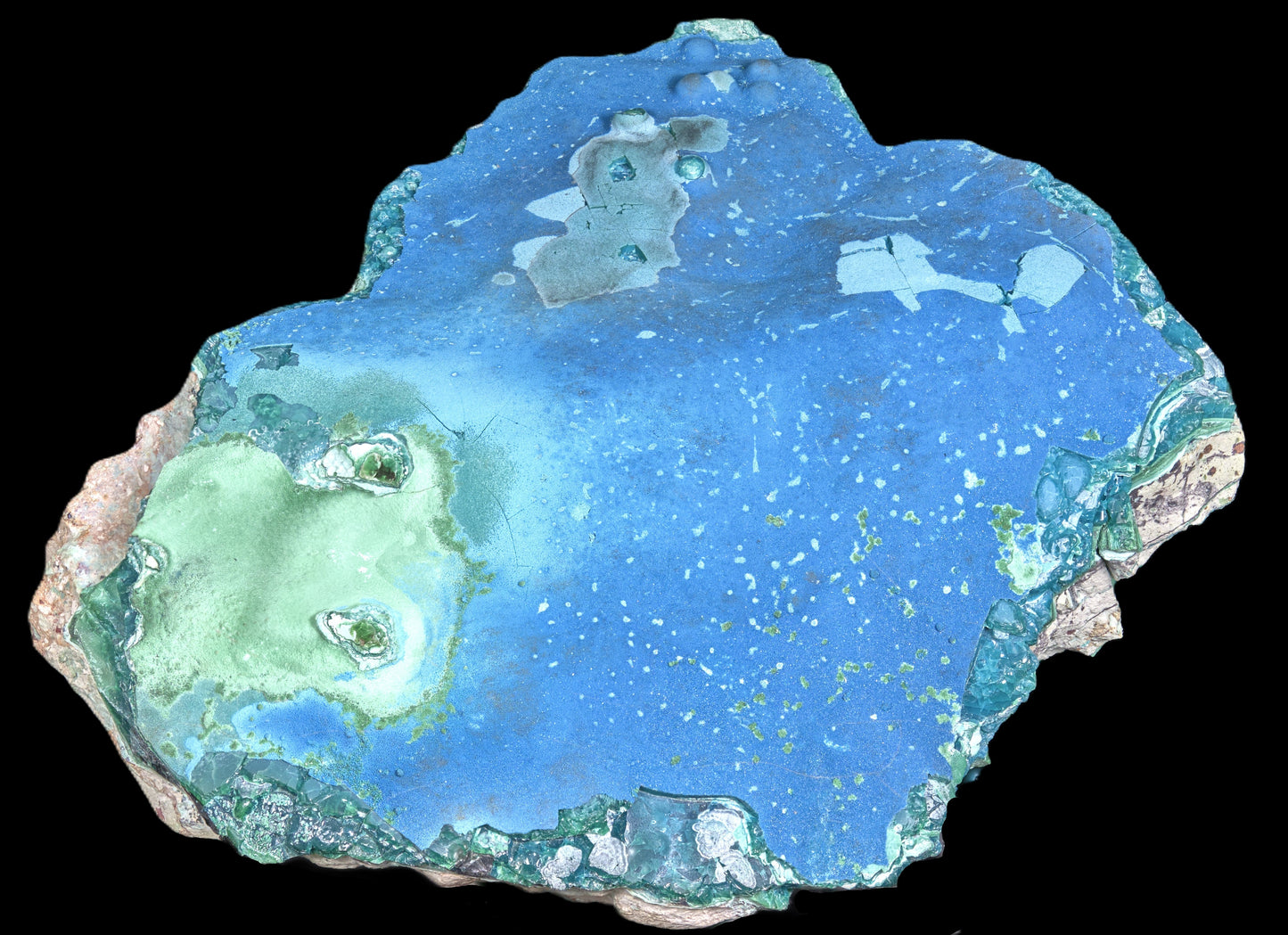 Cornetite with Gel Chrysocolla and Malachite