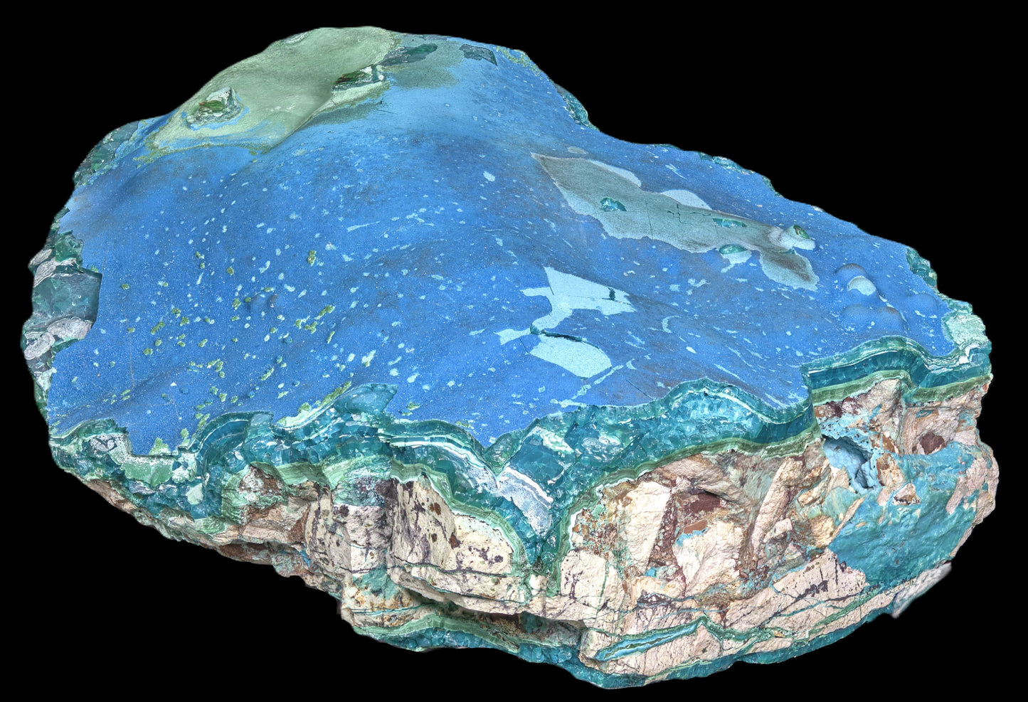 Cornetite with Gel Chrysocolla and Malachite