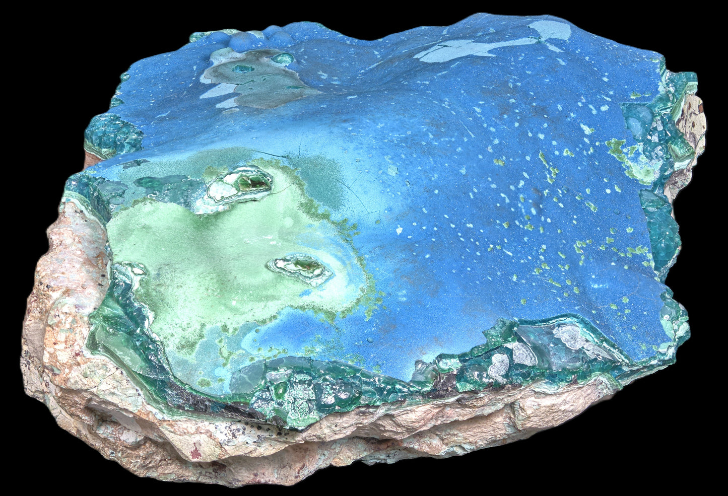 Cornetite with Gel Chrysocolla and Malachite