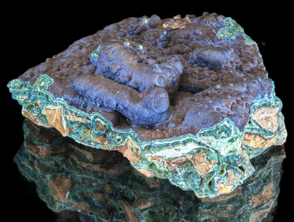 Cornetite with Gel Chrysocolla and Malachite