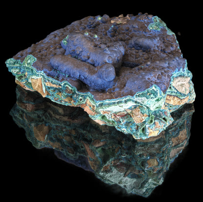 Cornetite with Gel Chrysocolla and Malachite