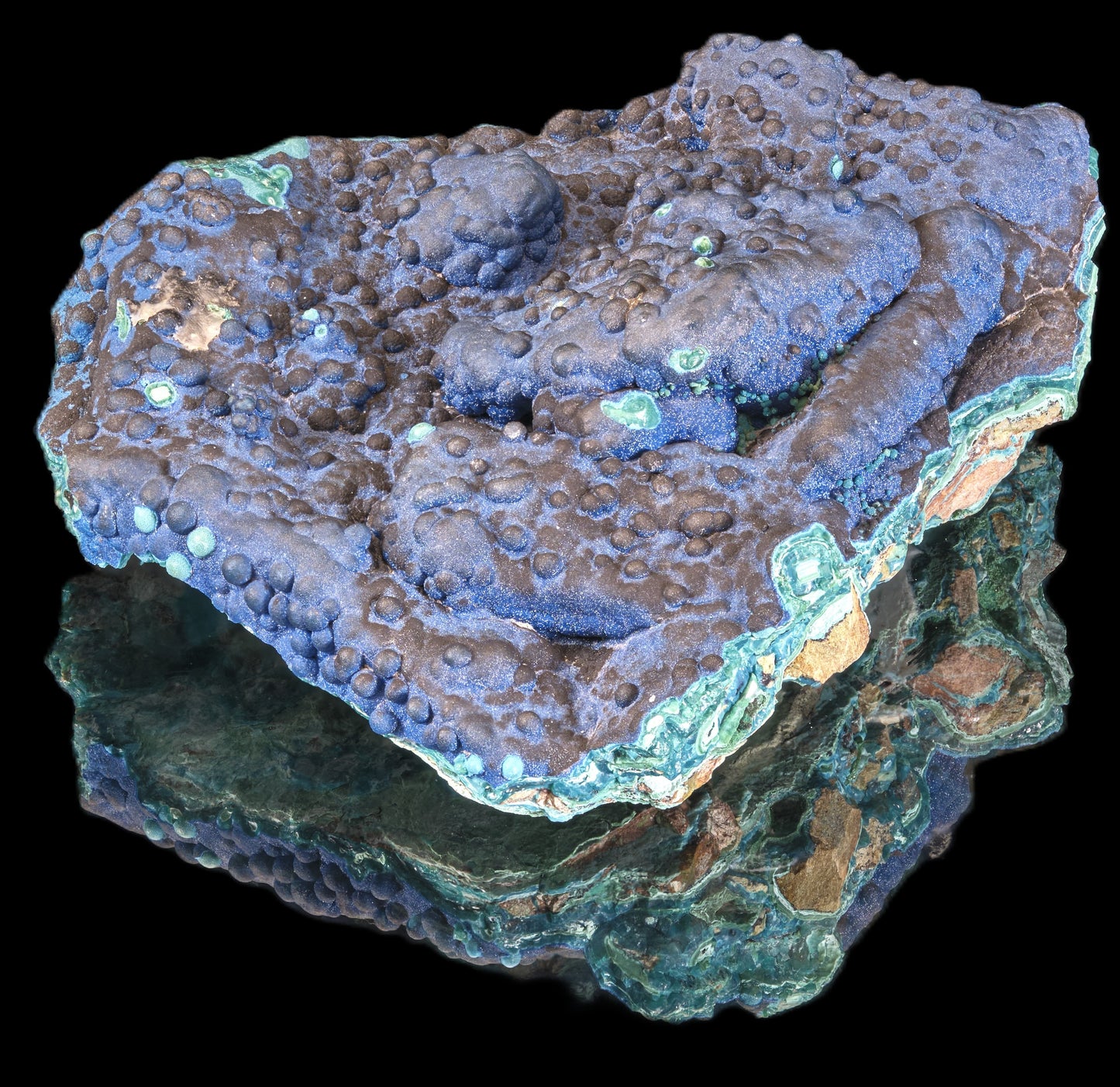 Cornetite with Gel Chrysocolla and Malachite