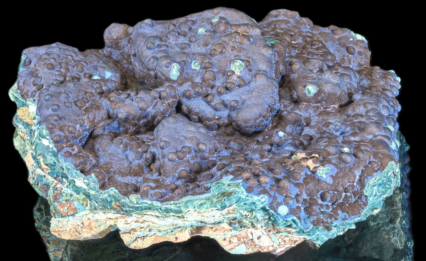 Cornetite with Gel Chrysocolla and Malachite