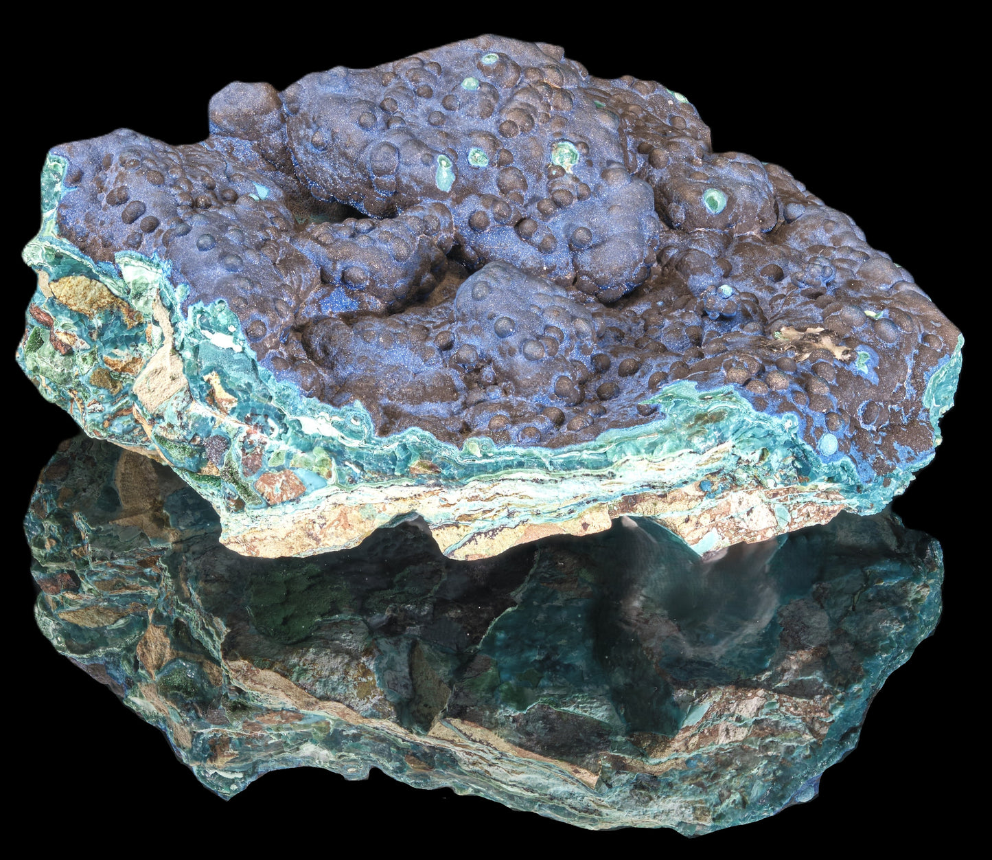 Cornetite with Gel Chrysocolla and Malachite