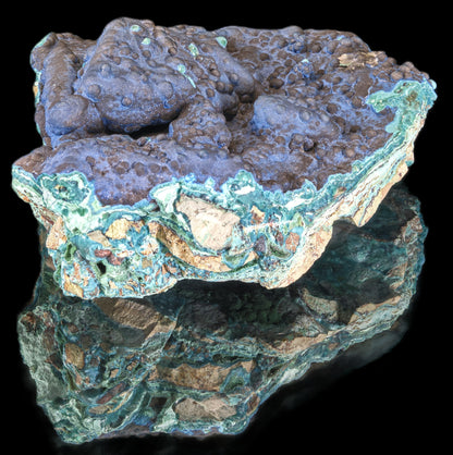 Cornetite with Gel Chrysocolla and Malachite