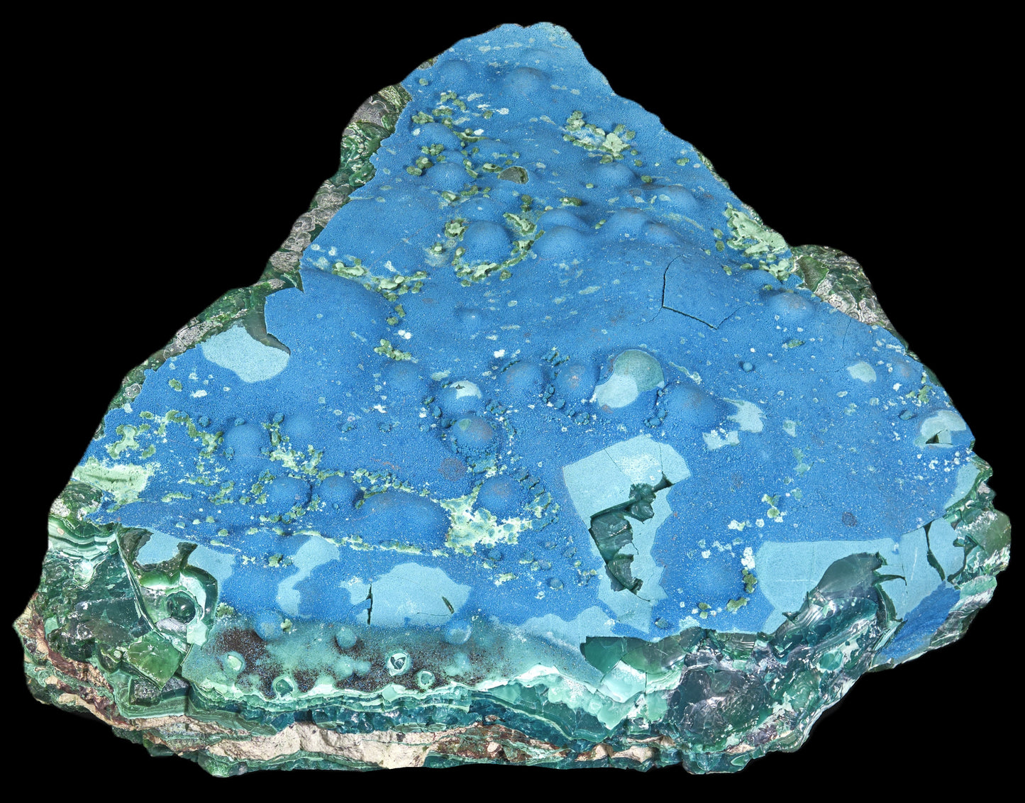 Cornetite with Gel Chrysocolla and Malachite