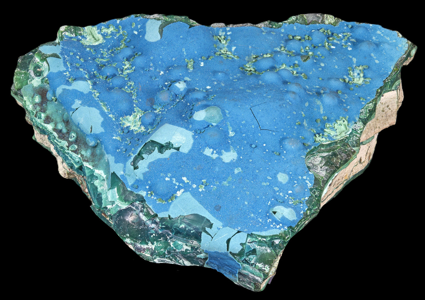 Cornetite with Gel Chrysocolla and Malachite