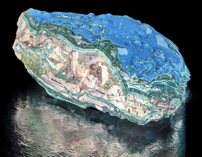Cornetite with Gel Chrysocolla and Malachite