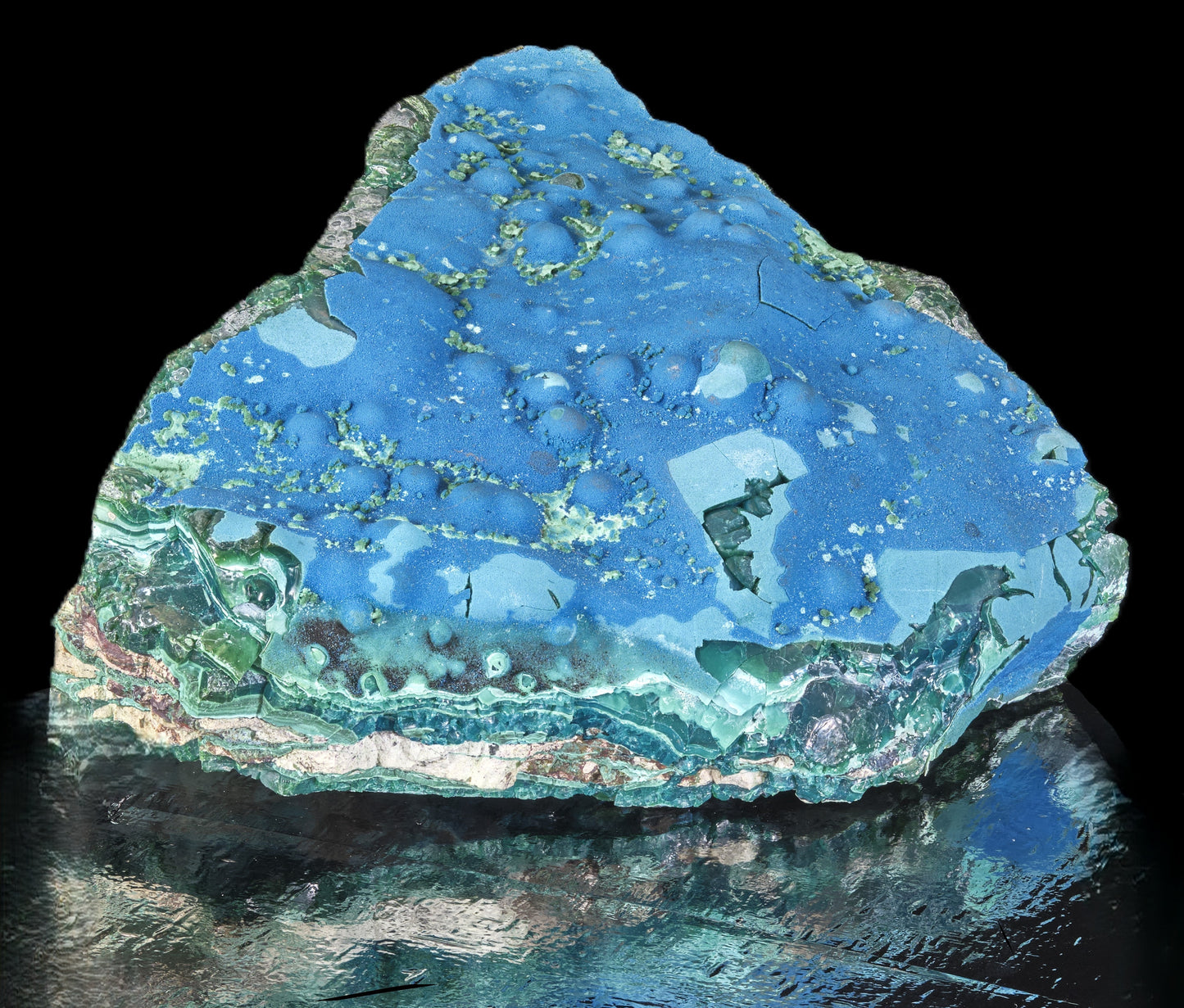 Cornetite with Gel Chrysocolla and Malachite