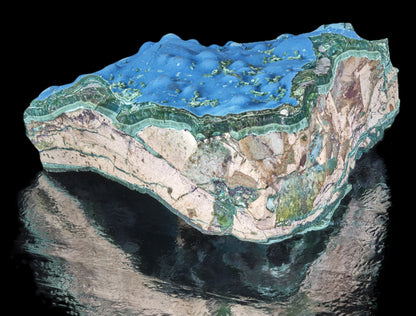 Cornetite with Gel Chrysocolla and Malachite