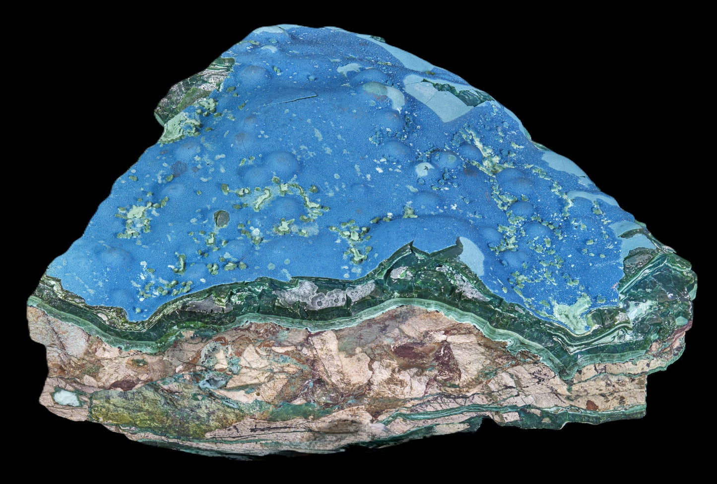 Cornetite with Gel Chrysocolla and Malachite