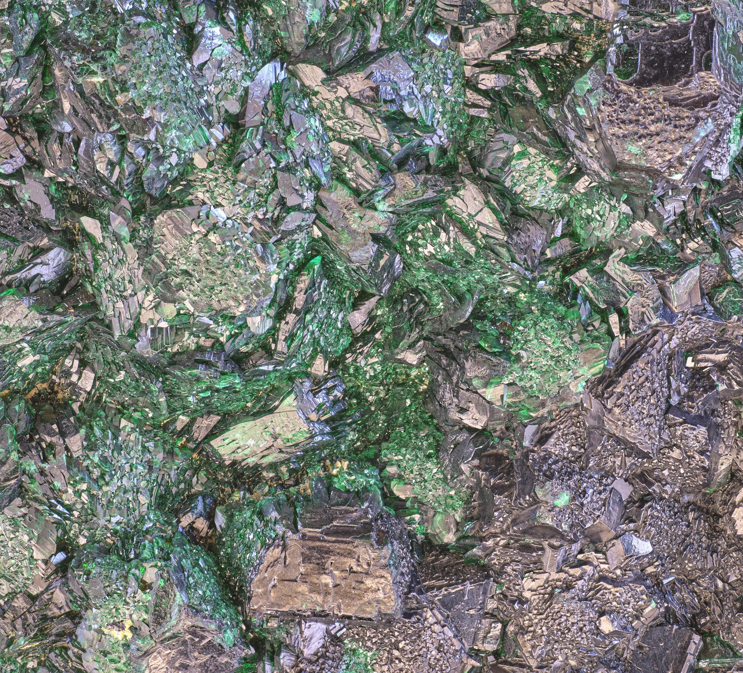 Malachite (Primary and as Ps. After Cuprite) and Chrysocolla