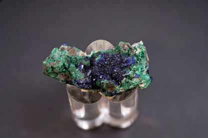 Azurite Crystals with Botryoidal Malachite