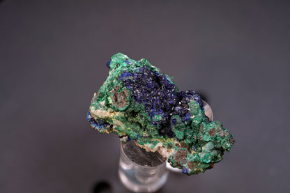 Azurite Crystals with Botryoidal Malachite