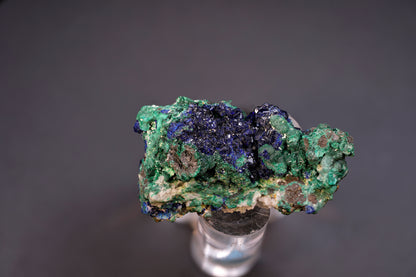 Azurite Crystals with Botryoidal Malachite