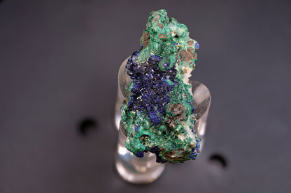 Azurite Crystals with Botryoidal Malachite